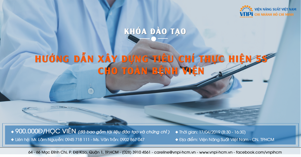 HƯỚNG DẪN XÂY DỰNG TIÊU CHÍ THỰC HIỆN 5S CHO BỆNH VIỆN